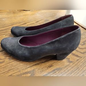 Arche Black Suede Heels